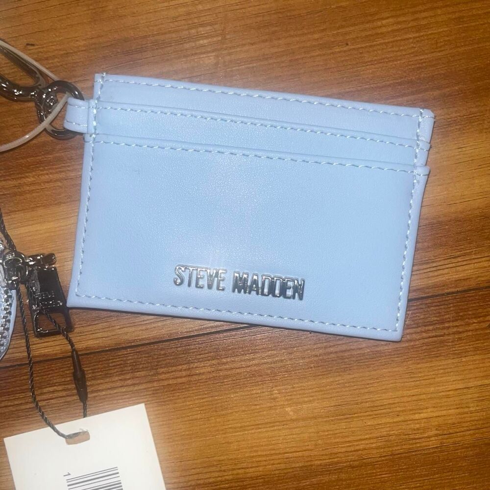 Steve Madden Coin Pouch Card Case Keychain with Wristlet NWT - Picture 4 of 4